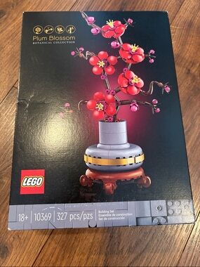 New LEGO Red and Pink Plum Blossom Botanical Display